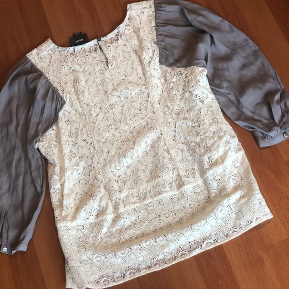 Anthropologie Mauve Lace Top - Picture 14 of 16
